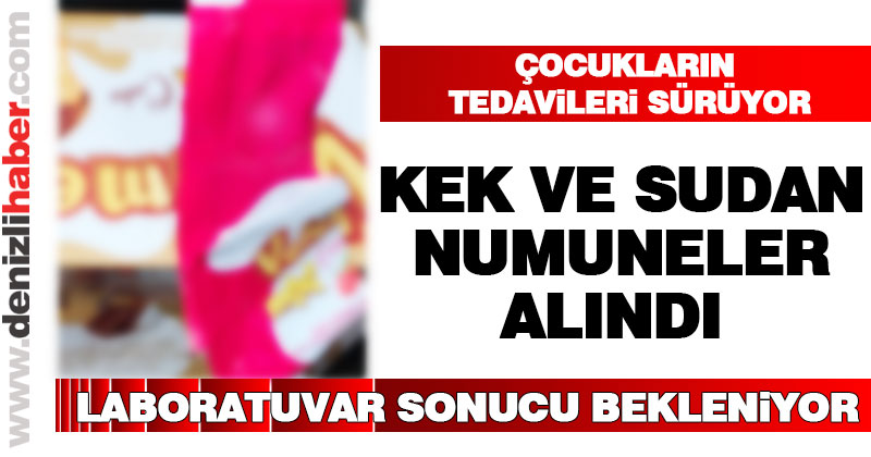 Öğrencileri zehirleyen kek ile sudan numuneler alındı