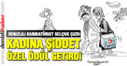 Denizlili karikatürist Mehmet Selçuk’a İzmir’den özel ödül