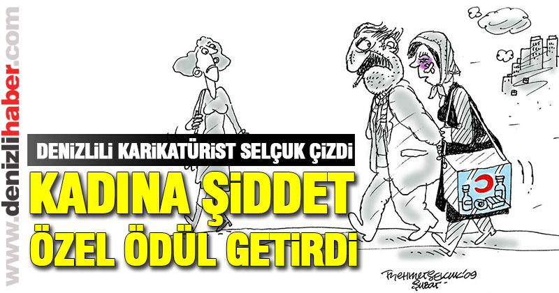 Denizlili karikatürist Mehmet Selçuk’a İzmir’den özel ödül