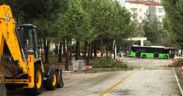 Merkezefendi ‘de 35 ağaç devrildi