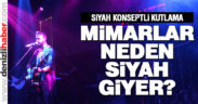 Mimarlar siyah konseptli yeni yıl kutlaması yaptı