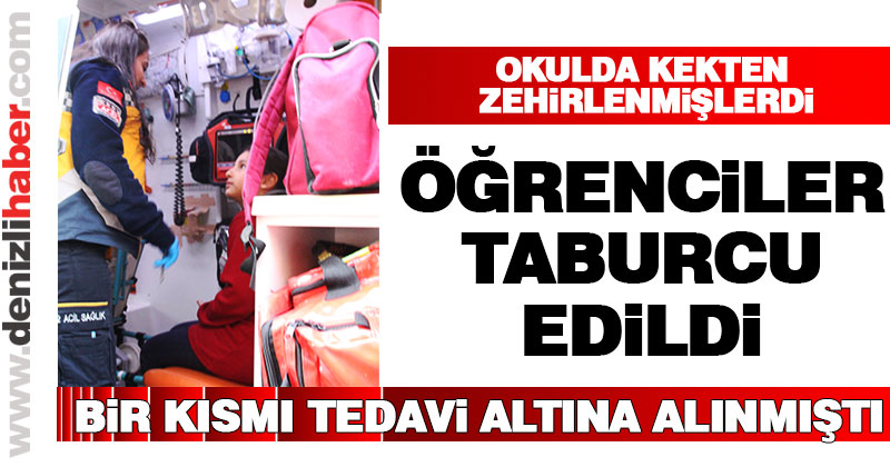 Zehirlenen öğrenciler taburcu edildi