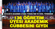 PAÜ’de 136 öğretim üyesi akademik cübbesini giydi
