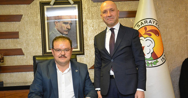 Öz, Sarayköy Belediye Başkanı’nı ziyaret etti