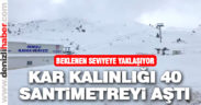 Kar kalınlığı 40 santimetreyi aştı