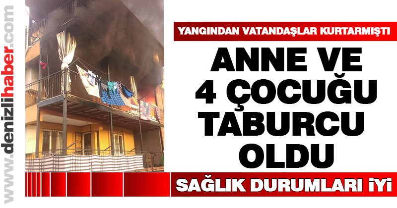 Anne ve 4 çocuğu taburcu oldu