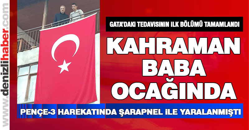 Pençe-3 harekatında yaralanan Onur Bozkurt baba ocağında