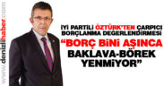 Yasin Öztürk’ten çarpıcı borçlanma değerlendirmesi