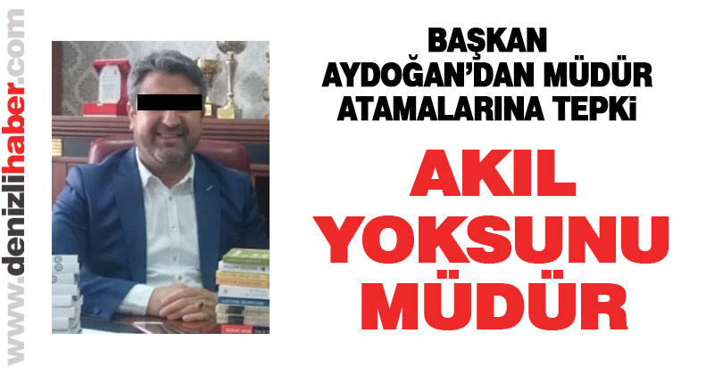 Eğitim-İş Denizli Şube Başkanı Namık Kemal Aydoğan, müdür atamalarına tepki