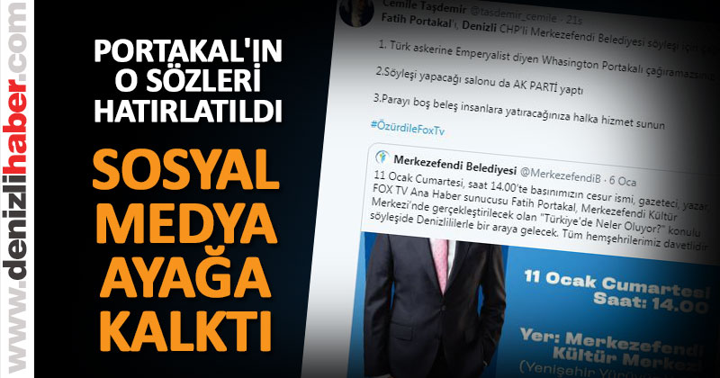 Sosyal medyada Fatih Portakal tepkisi