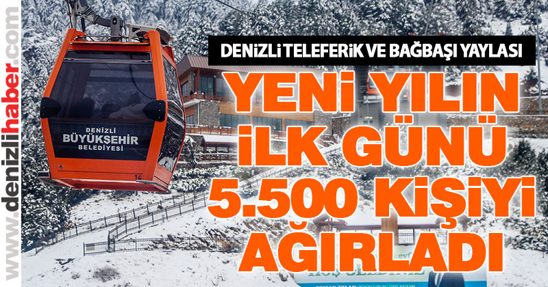 Bağbaşı Yaylası yılın ilk günü 5.500 kişiyi ağırladı