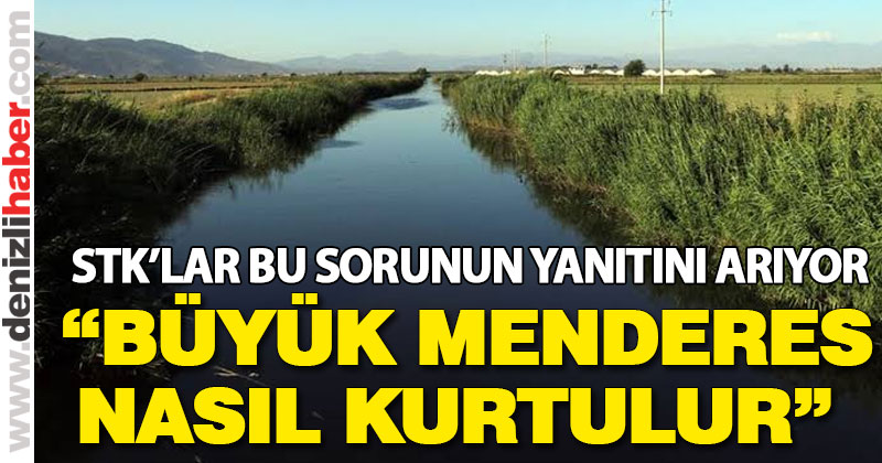 “Büyük Menderes Nasıl Kurtulur?” sorusuna yanıt aranacak