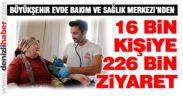Evde Bakımdan 16 bin kişiye 226 bin ziyaret