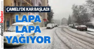 Çameli’de kar başladı
