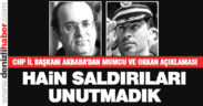 CHP İl Başkanı Akbaba’dan Mumcu ve Okkan açıklaması