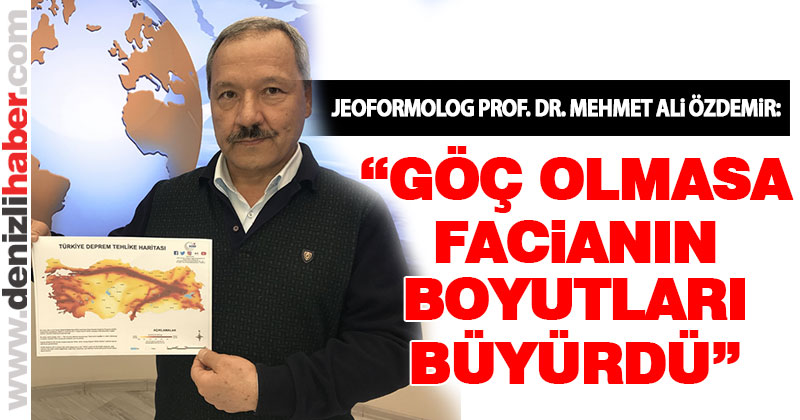 Prof. Dr. Özdemir: “Köylerin boşalmış olması depremde kaybın daha fazla olmamasında etkili oldu”