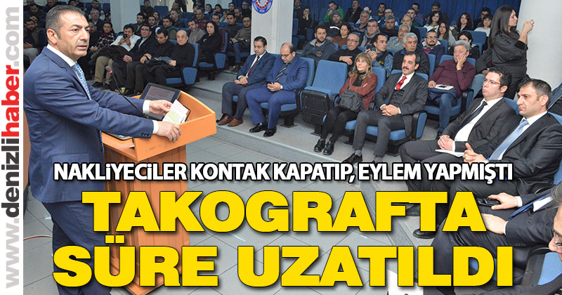 Takograf ve yük bildirim uygulamasında süre uzatıldı
