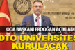 DTO üniversitesi kurulacak