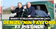 Denizli’nin elektrikli faytonu F1 pistinde