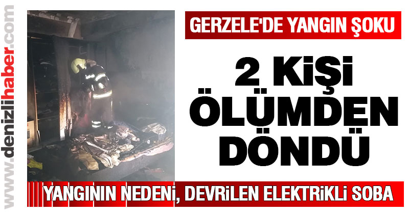 Gerzele’de yangın: 2 kişi hastaneye kaldırıldı