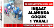 Babadağ’daki bir inşaatta göçük meydana geldi: 1 yaralı