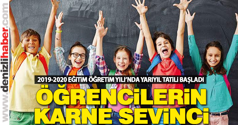 2019-2020 Eğitim Öğretim Yılı yarıyıl tatili başladı