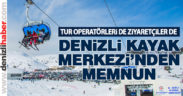 Ziyaretçiler kayak merkezinden memnun