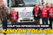 Kızılay’dan Elazığ’daki depremzedelere yardım