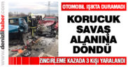 Korucuk’ta zincirleme kaza: 3 yaralı