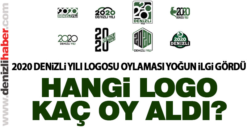 2020 Denizli Yılı logosu oylaması ilgi gördü, hangi logo kaç oy aldı?