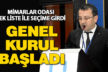 Mimarlar Odası’nın 14. Genel Kurulu başladı