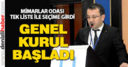 Mimarlar Odası’nın 14. Genel Kurulu başladı