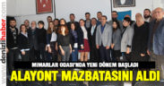 Yeniden başkan seçilen Alayont mazbatasını aldı