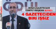 Boyacı:”Dört gazeteciden birisi işsiz”