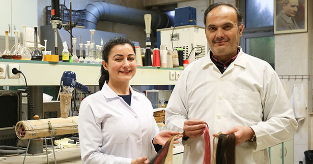 PAÜ’nün geliştirdiği sentetik saçlar gerçeğini aratmıyor