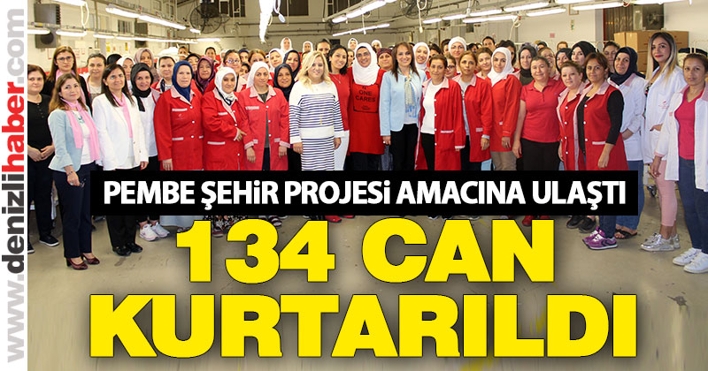 Pembe Şehir Projesi ile 134 can kurtarıldı