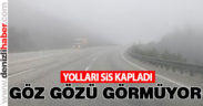 Yolları sis kapladı, göz gözü görmüyor