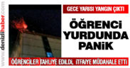 Çivril öğrenci yurdunda yangın paniği