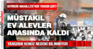 Sevindik Mahallesi’nde bir evde yangın çıktı