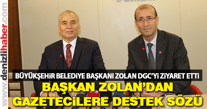 Başkan Osman Zolan, gazetecilere destek sözü verdi