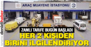 Araç muayene ücretlerine zam yapıldı