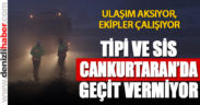 Denizli-Antalya kara yolunda tipi ve sis ulaşımı aksatıyor