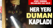 Apartın yatak odasında başlayan yangın büyümeden söndürüldü