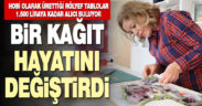 Kursla öğrendiği ‘Kağıt Rölyef’ sanatını ilerletti, ev ekonomisine katkı sağladı