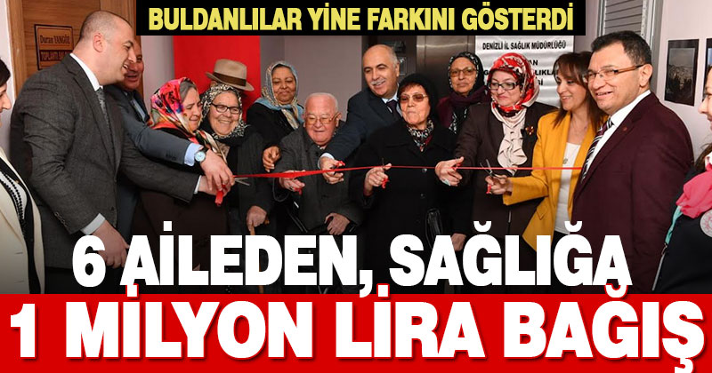 Buldanlılar, bağışlarıyla hastaneyi ihya etti