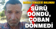 Sürüyle dönmeyen çobanın cansız bedeni bulundu