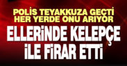 Ellerinde kelepçe ile kaçan zanlı aranıyor