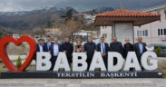 Başkanlar toplantı öncesi Babadağ’da buluştu