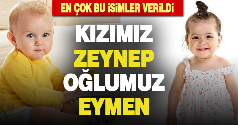 Denizli’de bebeklere en çok Zeynep ve Eymen isimleri verildi
