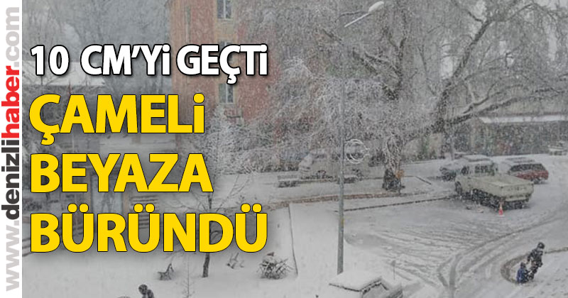 Çameli’de kar kalınlığı 10 cm’yi geçti